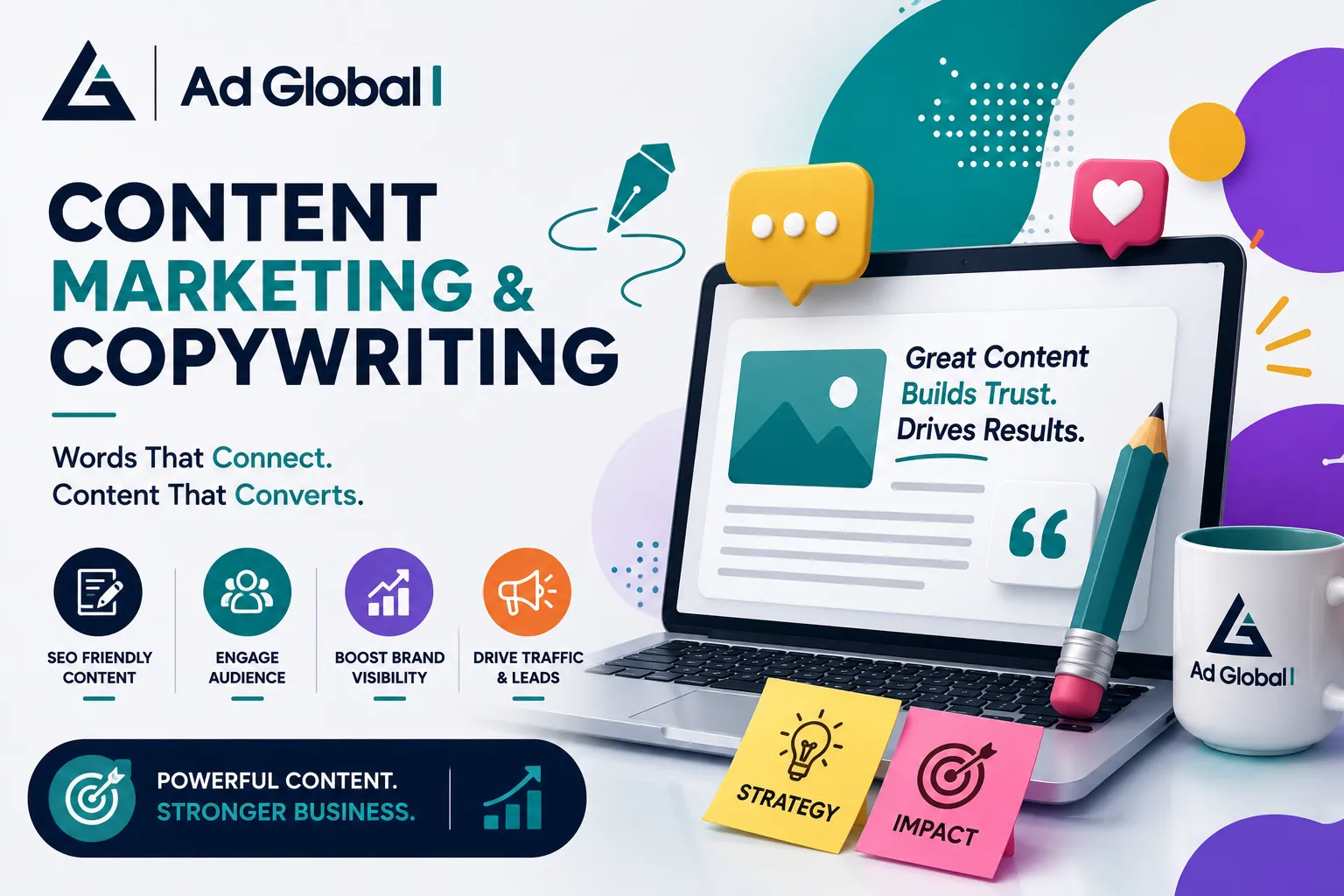 Content marketing and copywriting service by Ad Global i